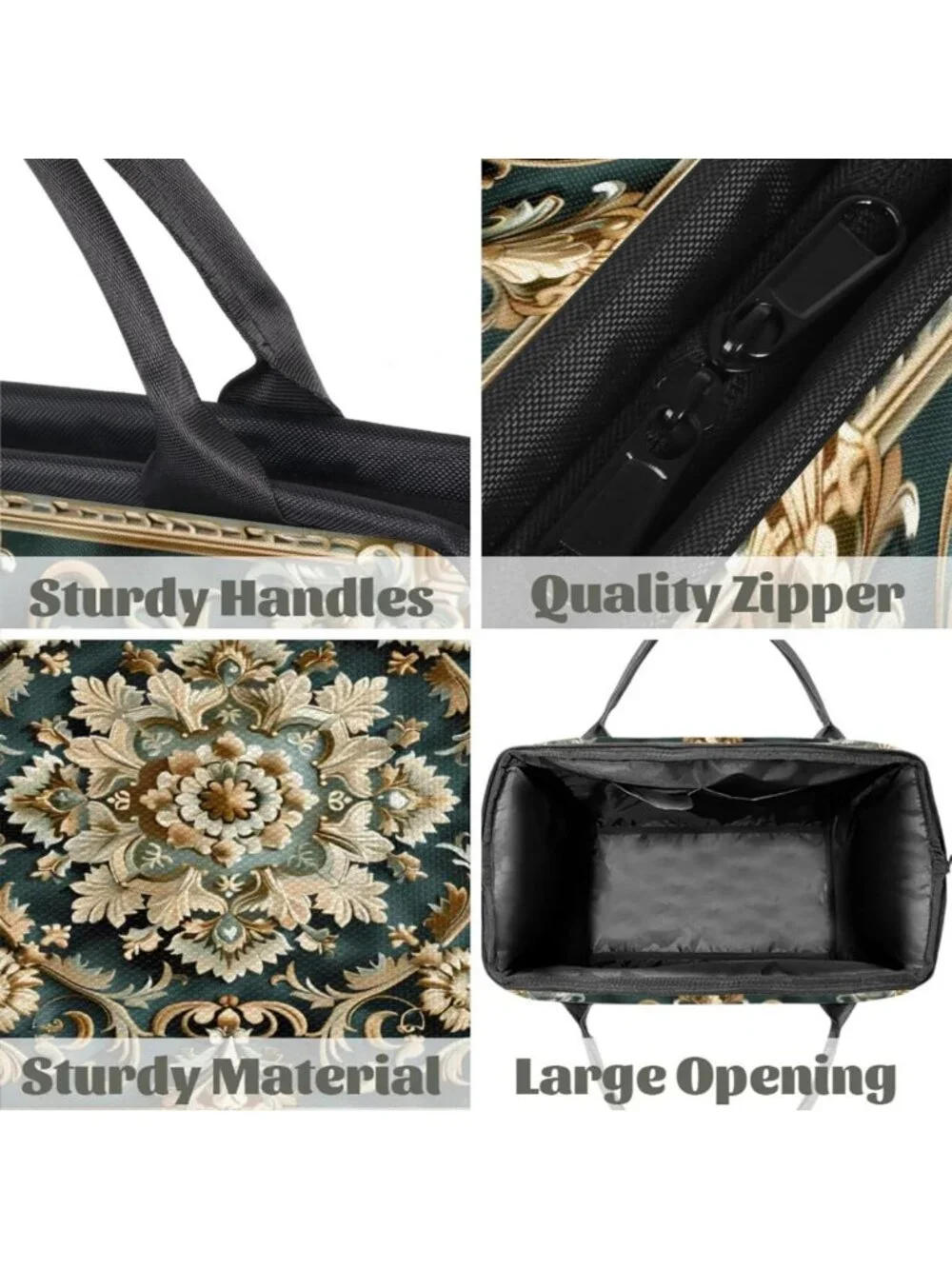 Vintage Waterproof Weekender Bag - Lightweight Travel Duffel for Gym, Yoga